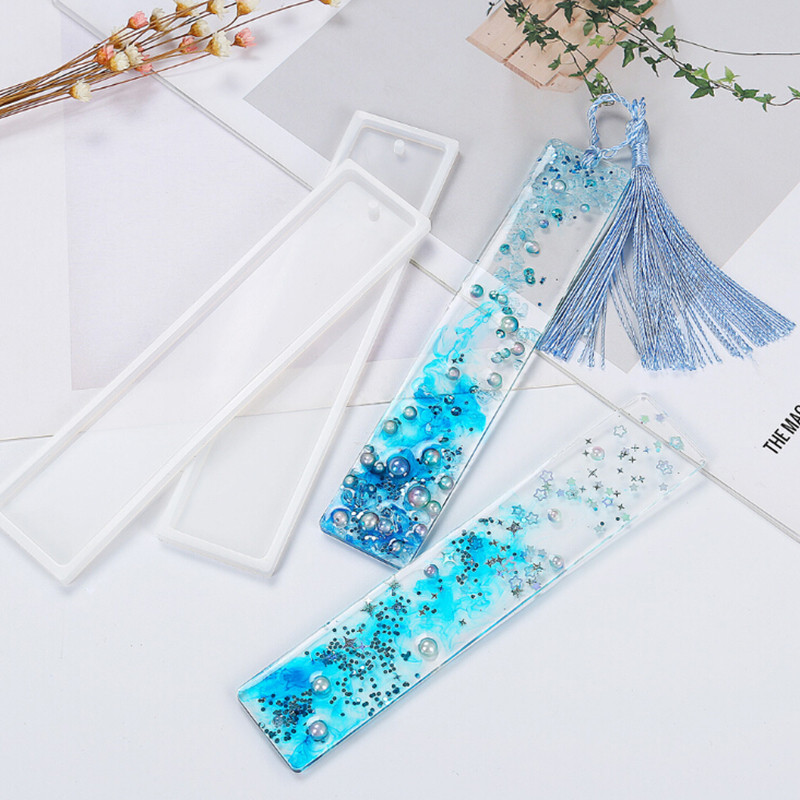 

Rectangle Silicone Bookmark Mold DIY Making Epoxy Resin Jewelry DIY Craft Mould
