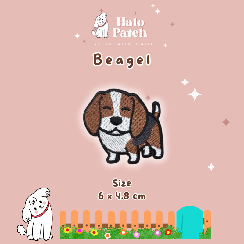 Bordir BORDIR PATCH DOG SERIES IRON ON/ PATCH BORDIR DOG / BORDIR PATCH DOG / IRON PATCH DOG