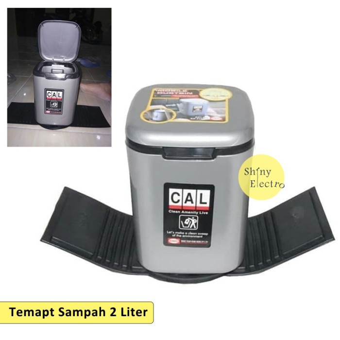 #TERLARIS# Tempat Tong Sampah 10 L / 20 Liter Injak Dustbin Rumah / Dapur / Mobil  2 Liter COD