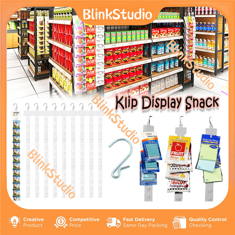 Clip Strip Display Makanan / Gantungan Strip
