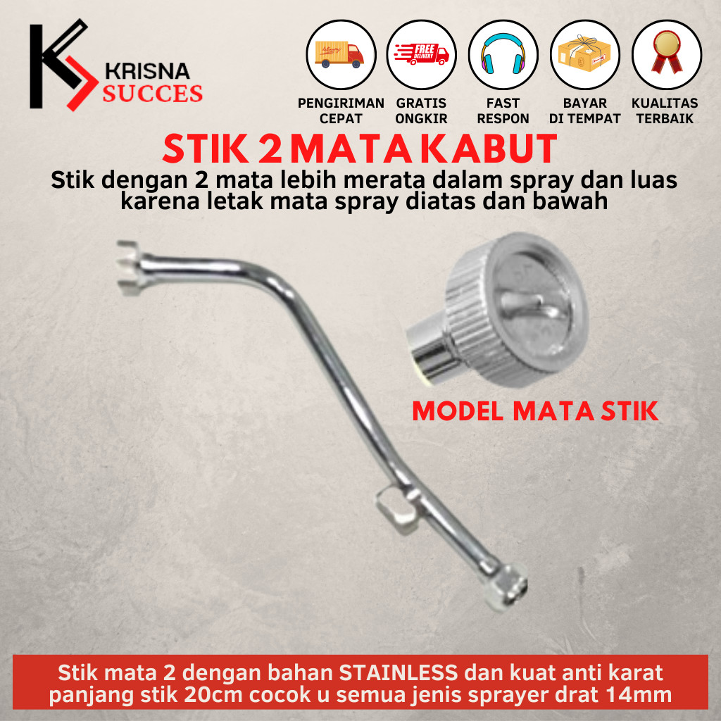 STIK SPRAYER KABUT MATA 2 ANTI KARAT/ STIK SPRAYER MATA 2/ NOSEL SPRAYER KABUT/ STIK SPRAYER ELEKTRI