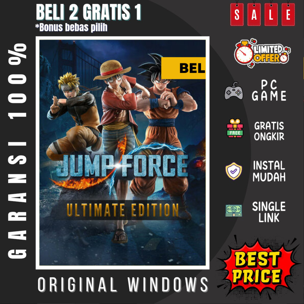 JUMP FORCE ULTIMATE EDITION - GAME PC - GAME LAPTOP - PC GAMES - BELI 2 GRATIS 1 - ORIGINAL WINDOWS 