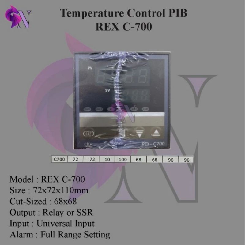 PID Rex RKG C700 Rex-C700 Output SSR 220V AC 0-400C 400C Module Modul Digital Temperature Temperatur