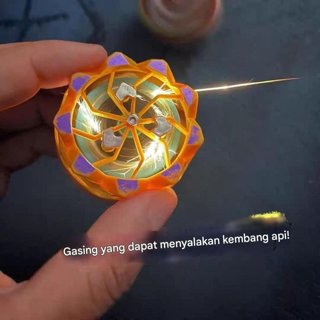 Mainan Gasing Kembang Api Baru/Mainan Anak Untuk Siswa Sekolah Dasar/Beyblade Ajaib Warna-Warni