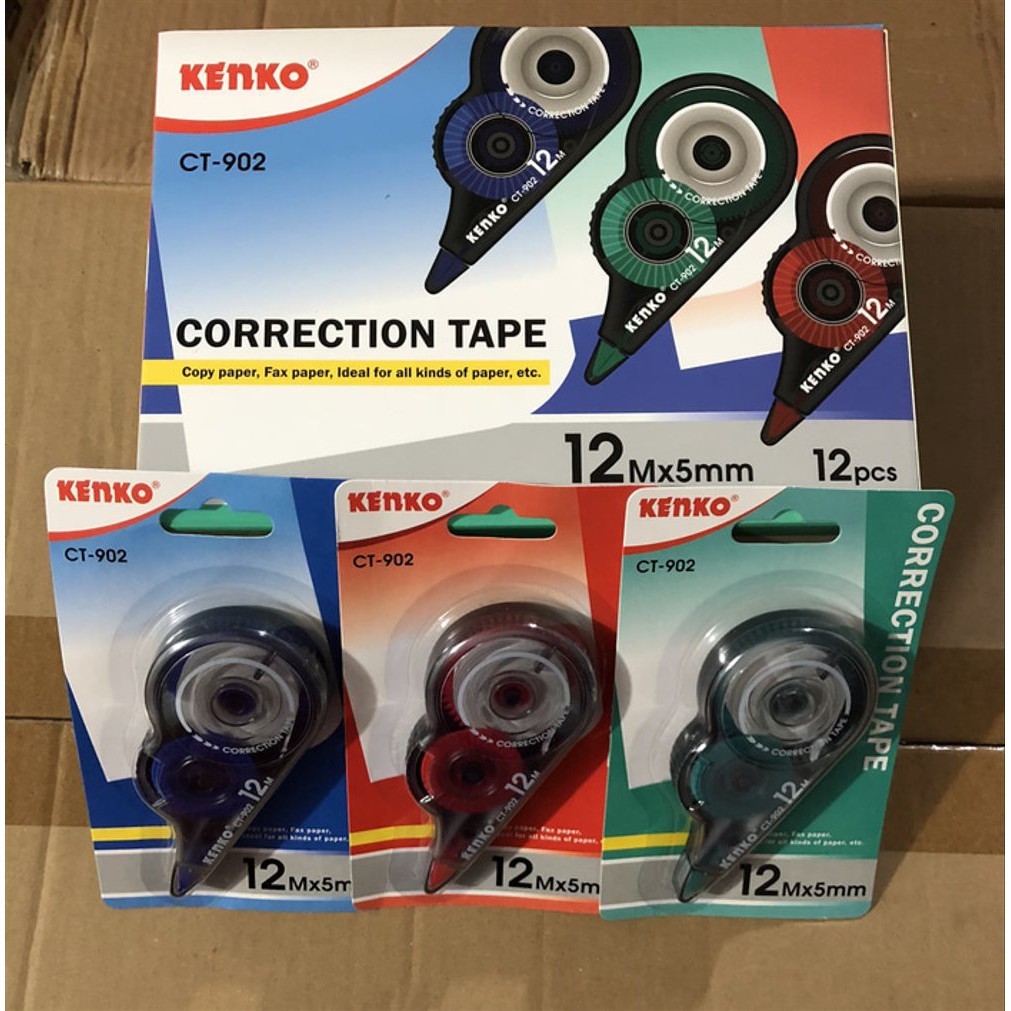 

STIPO KERTAS/TIPE-X KERTAS/CORRECTION TAPE KENKO CT-902
