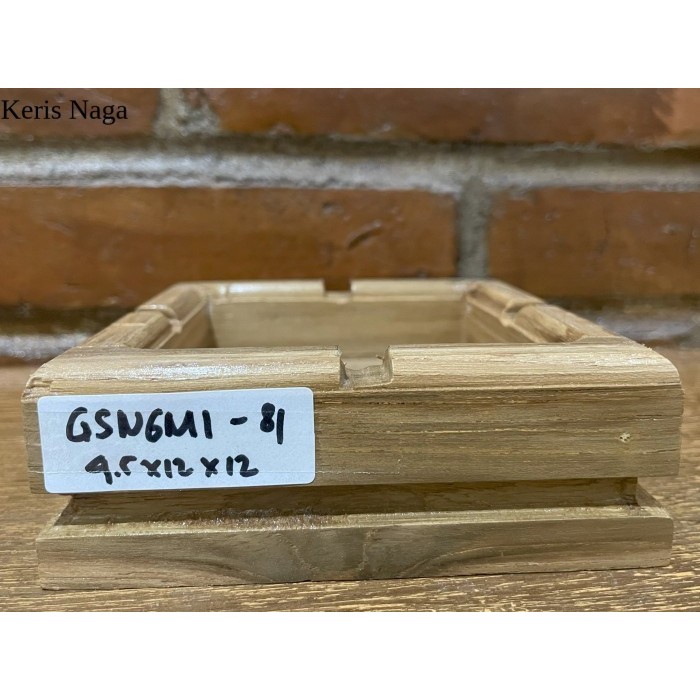 Asbak Kayu Jati Unik Aesthetic Murah GSNGM181 12x12 JUMBO LSF7