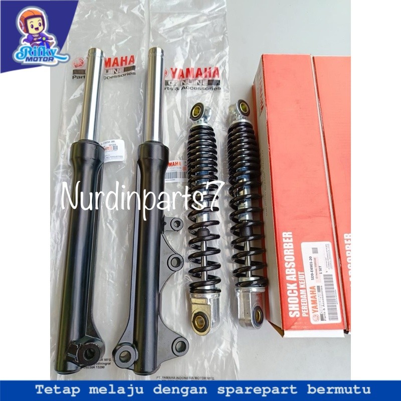 As Shock Depan Plus Tabung + Shockbreaker Belakang Vega ZR Vega rr Vega R New 5D9