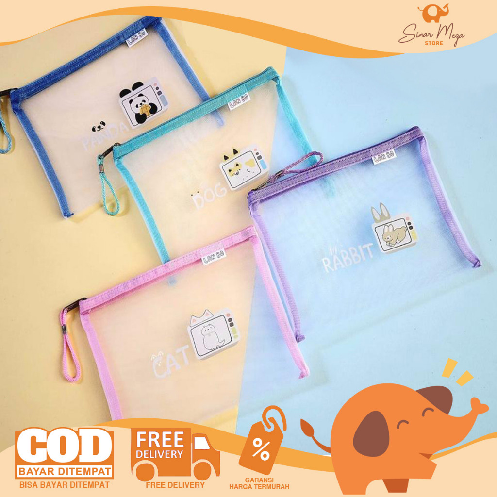 

Pocket File A5 LB-1205 / Jaring Bahan Mesh Dengan Resleting