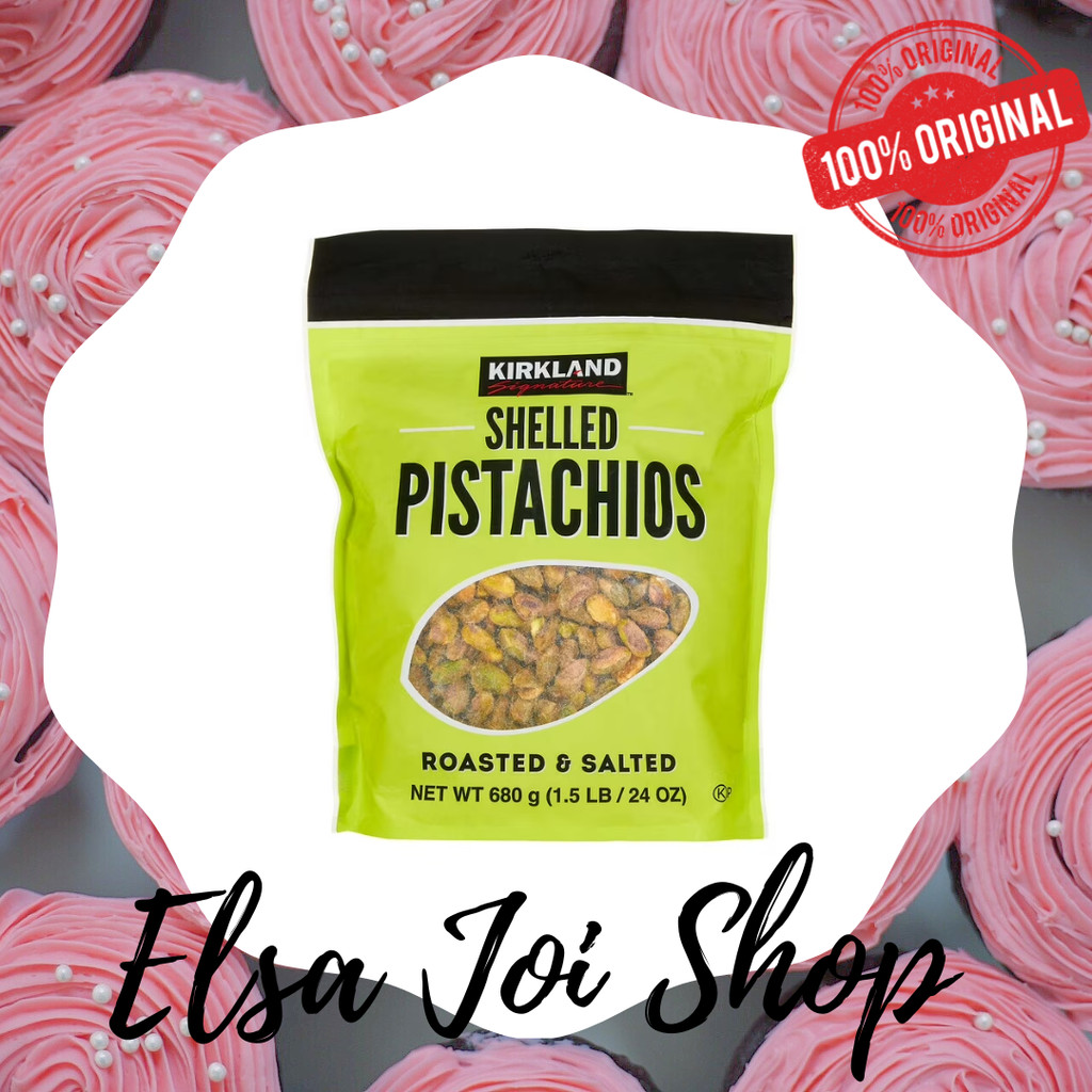 

ELSAJOISHOP - Kirkland Shelled Pistachios Roasted & Salted - 680 Gr