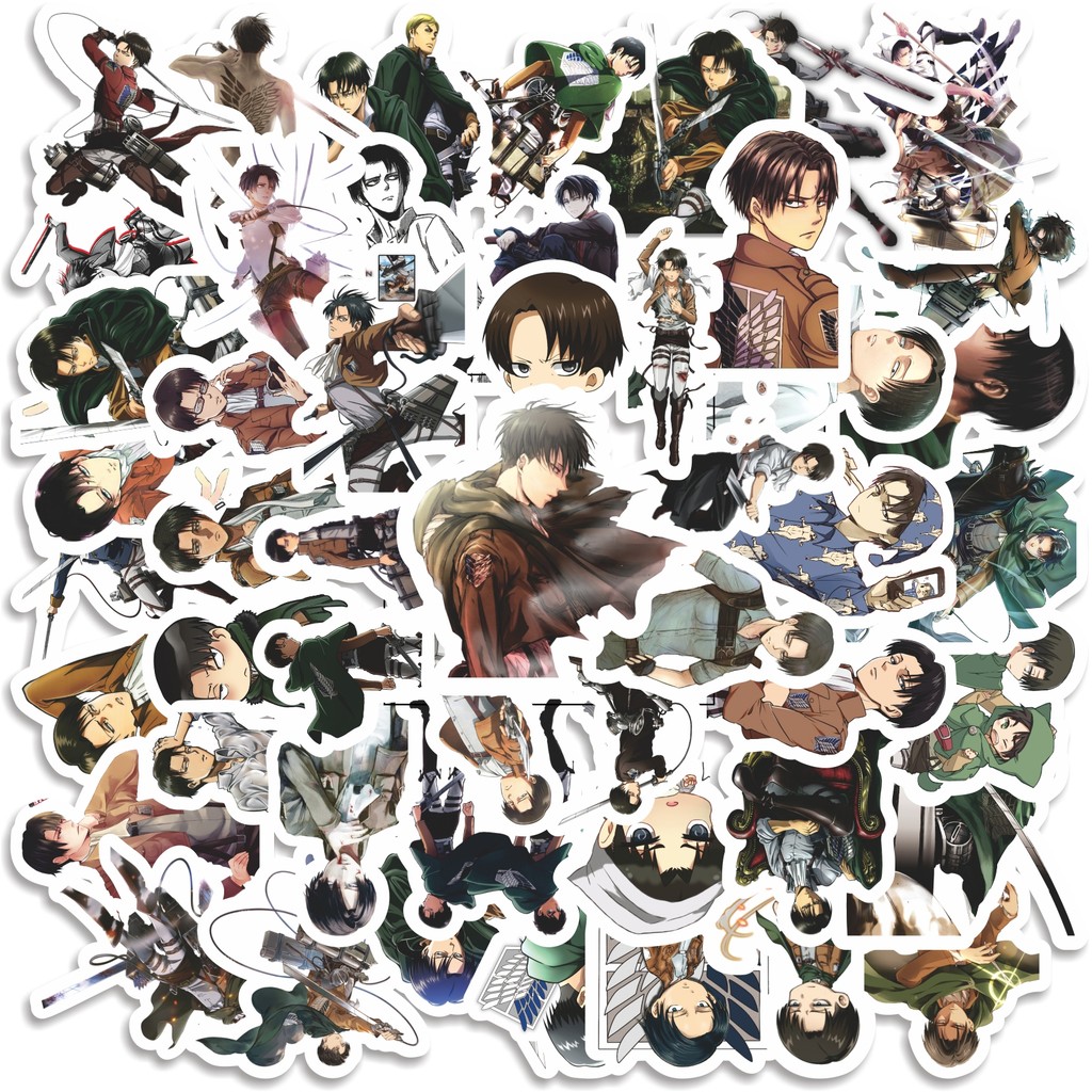 

COD 50 Pcs Stiker Attack On Titan Anime Version Levi Ackerman Lucu Anti Air Untuk Dekorasi Notebook Sepeda Skateboard Handphone