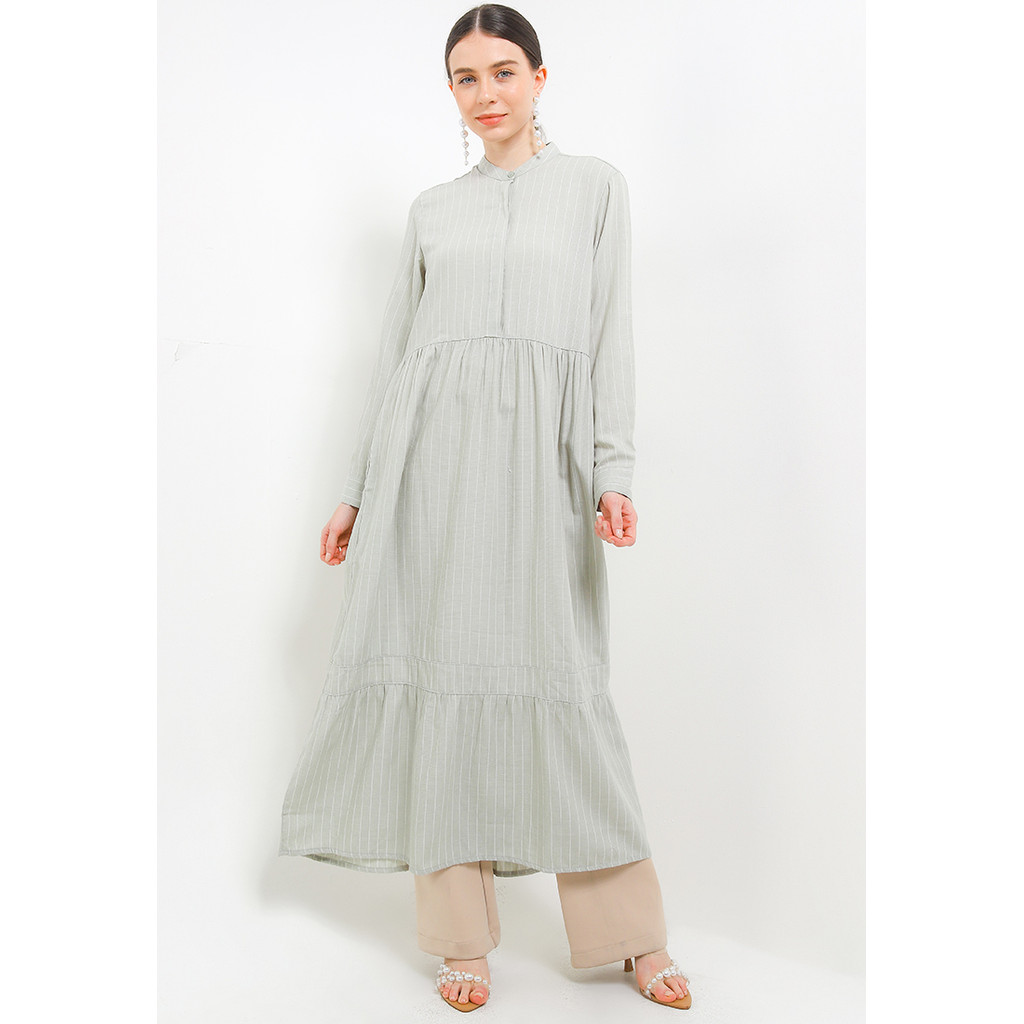 X EIGHT Ayunina Blouse - Gamis Couple Keluarga Motif Stripe