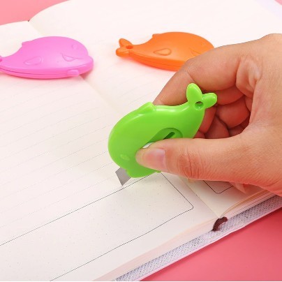 

TERLARIS Cutter Mini Bentuk Ikan Cute Pisau Cutter Lucu COD