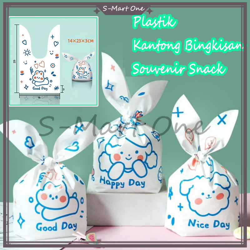 

Plastik GoodieBag Karakter Motif/Plastik Kantong Bingkisan Souvenir Snack/Kemasan Plastik Karakter Souvenir/Plastik Goodie Bag /Plastik Snack Rabbit KelinciSet Ear Bag