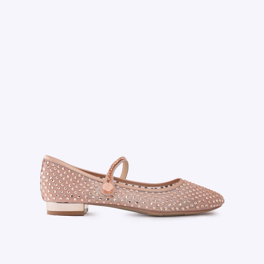 EVERBEST CASSIDY CHAMPAGNE - Sepatu Pesta Wanita Mary Jane