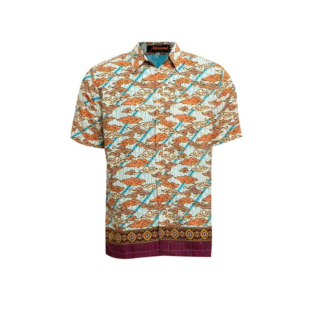 Adikusuma By Arjuna Weda Hem Batik Mega Mendung - Ungu - Ungu, S