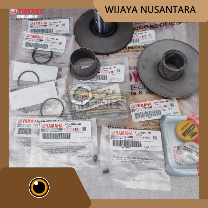 1 SET PULLY ASSY BELAKANG MIO SPORTY SMILE ORIGINAL ORI YAMAHA