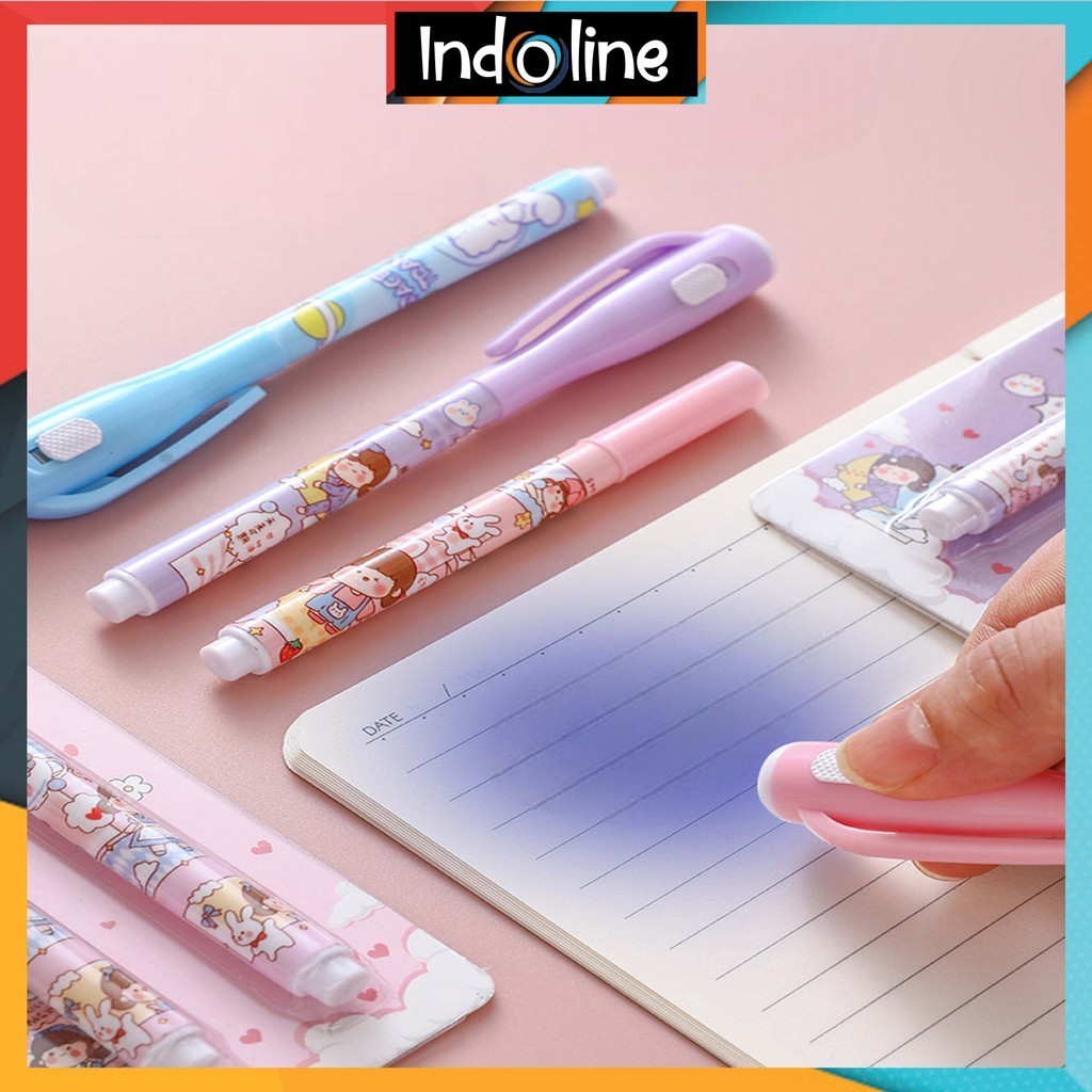 

Pulpen Tinta Transparant Magic Invisible Sinar Uv 1131