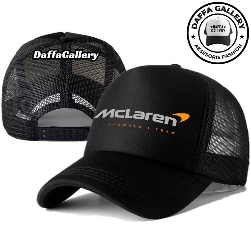 Daffaa Gallery Topi Trucker MCLAREN - Topi Distro MCLAREN Logo - Topi MCLAREN Premium - Topi Pria De