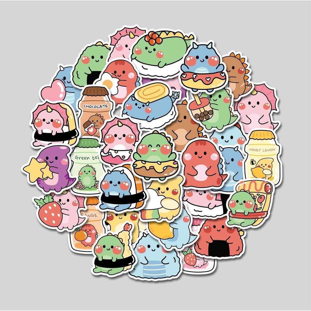 

Promo_[Limited Stok] STICKER PACK CUTE DINO | STICKER TUMBLR | STIKER LAPTOP KOPER HELM