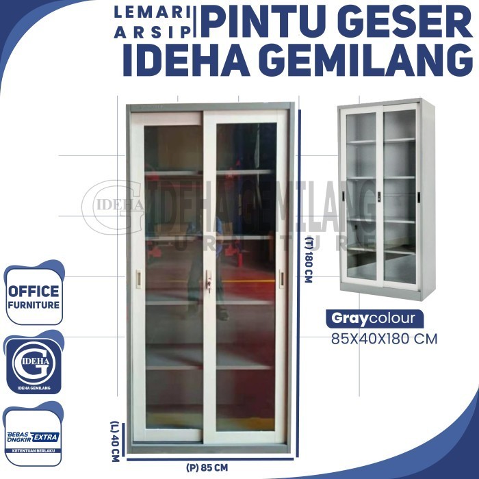 

PROMO!! -Lemari Arsip Geser Kaca Murmerloh E18 MS