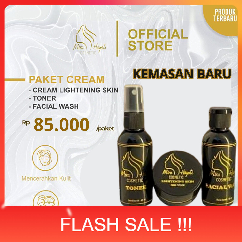 PROMO PAKET BASIC MH Cosmetic Mira Hayati Kosmetik Paket Skincare Perawatan Wajah Glowing