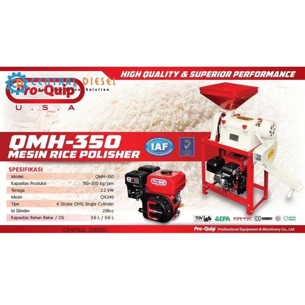 Mesin Rice Polisher/ Mesin Giling Padi