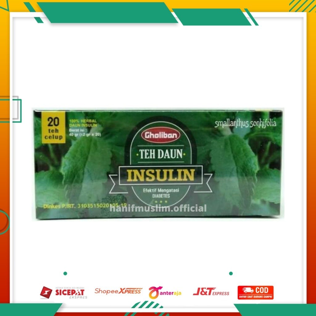 

Teh Celup Daun Insulin Gholiban Herbal Diabetes - 20 Kantong bq