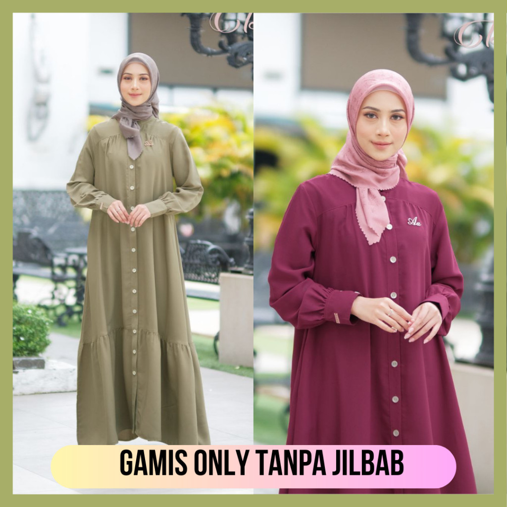 Gamis Aden Dayana Dress Simple by Aden Hijab Homedress Adem
