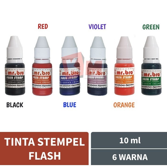 

Flash Stamp / Tinta Stempel Otomatis Permanen Mr Bro 10 ml