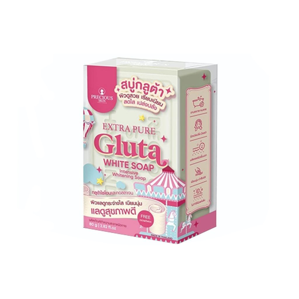 Precious Skin Thailand Extra Pure Gluta Whitening Body & Face Soap Sabun Pemutih Sabun Instan Putih 