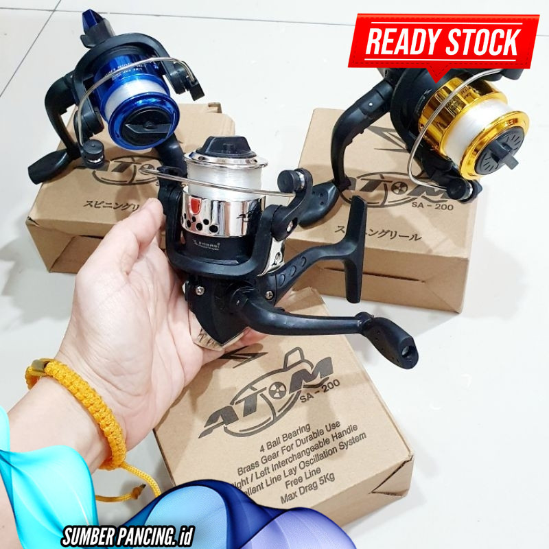 Reel Murah DK Viper 200 - reel shikari atom - gratis senar - reel pancing - Reel musahi 200