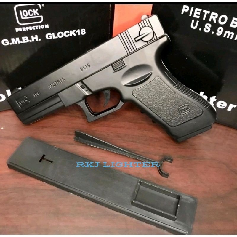 rkj Cod Cek dulu Korek Api Pistol Matches Glock 19 Austria Black