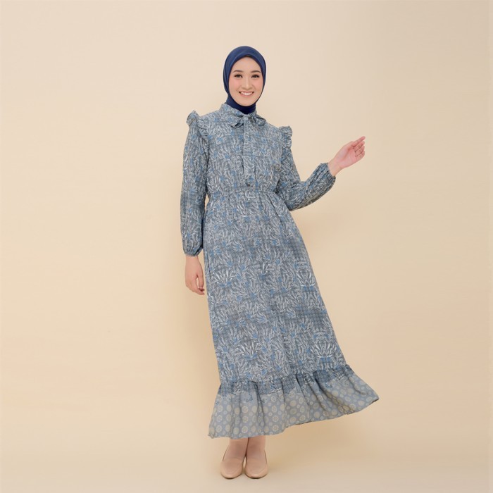 BIA X Cut Meyriska - Pahat Gray Dress Islamic Journey In Istanbul - M
