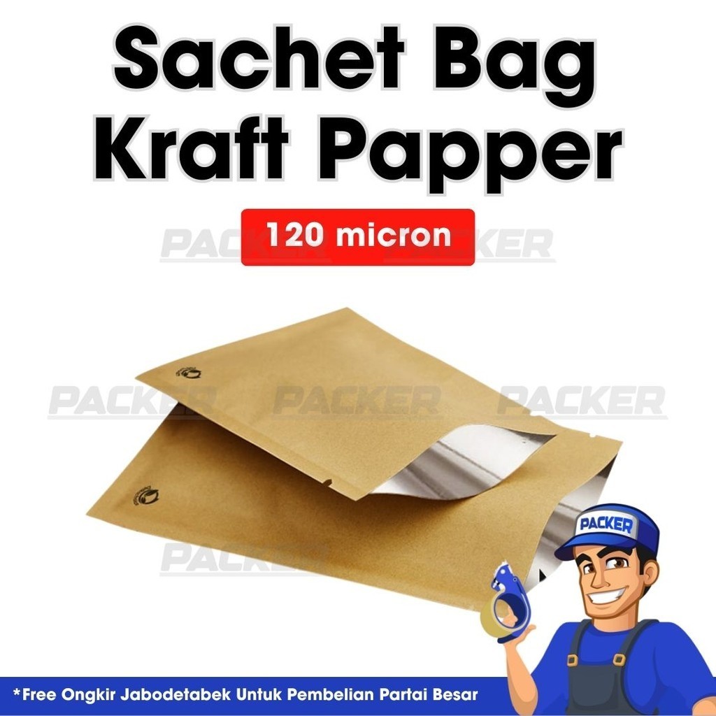 Kraft Paper Metalizing Sachet Bag Premium Food Grade