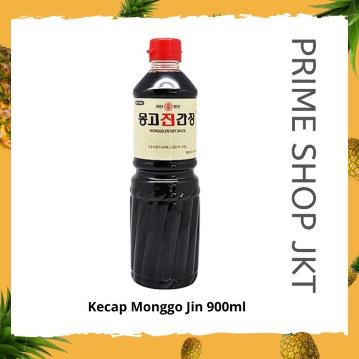 

Monggo Jin Gan Jang 900ml Korean Soy Sauce Kecap Asin Jin Korea