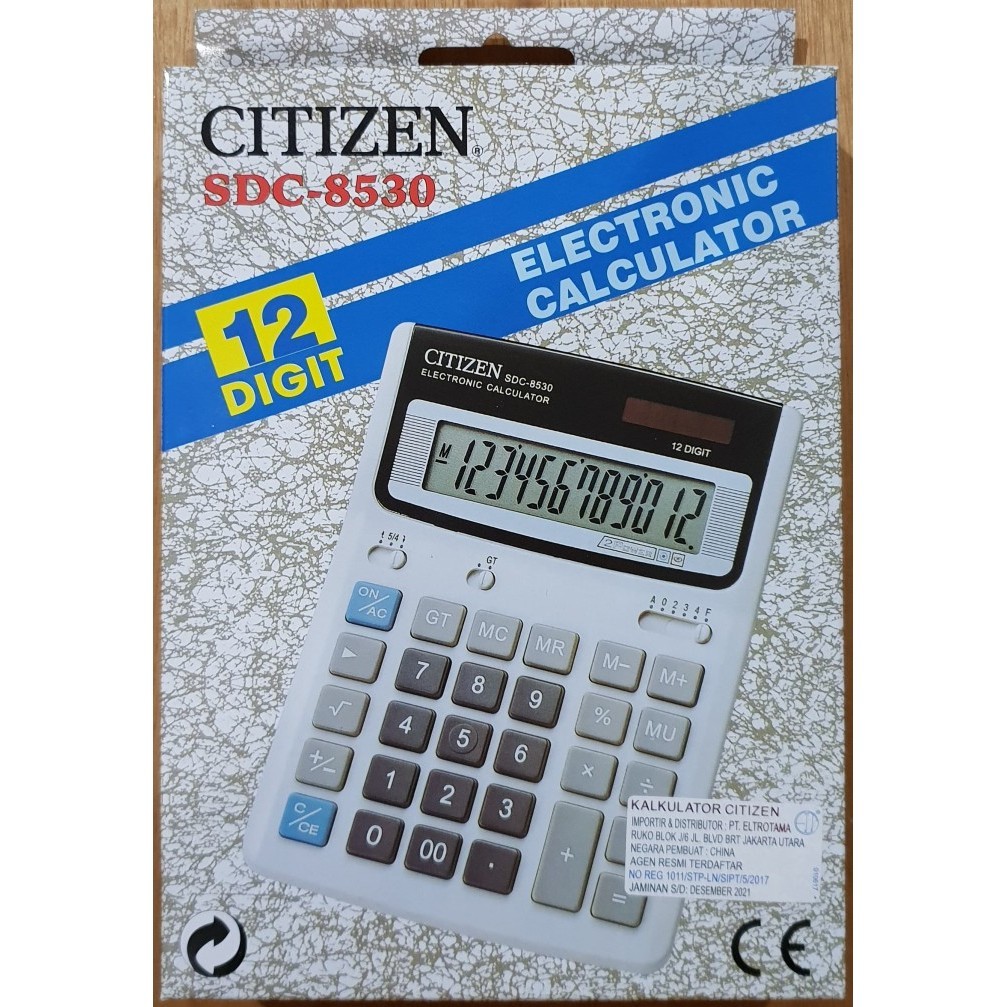 Calculator / Kalkulator Citizen SDC-8530 12 Digit