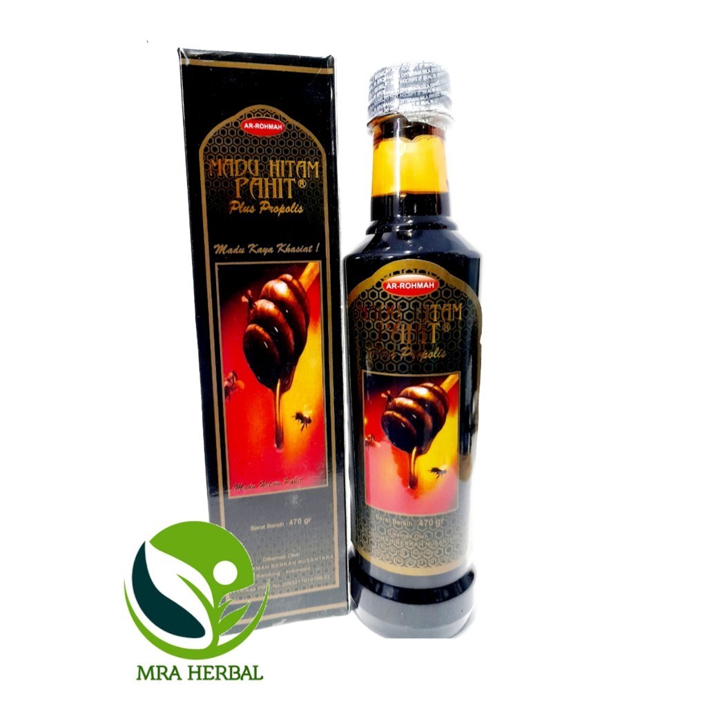 

Madu Hitam Pahit AR-ROHMAH | ARROHMAH 470 Gr | Hitam Pahit Ratu Lebah 470 gr || Hitam Pahit Insulin 470gr