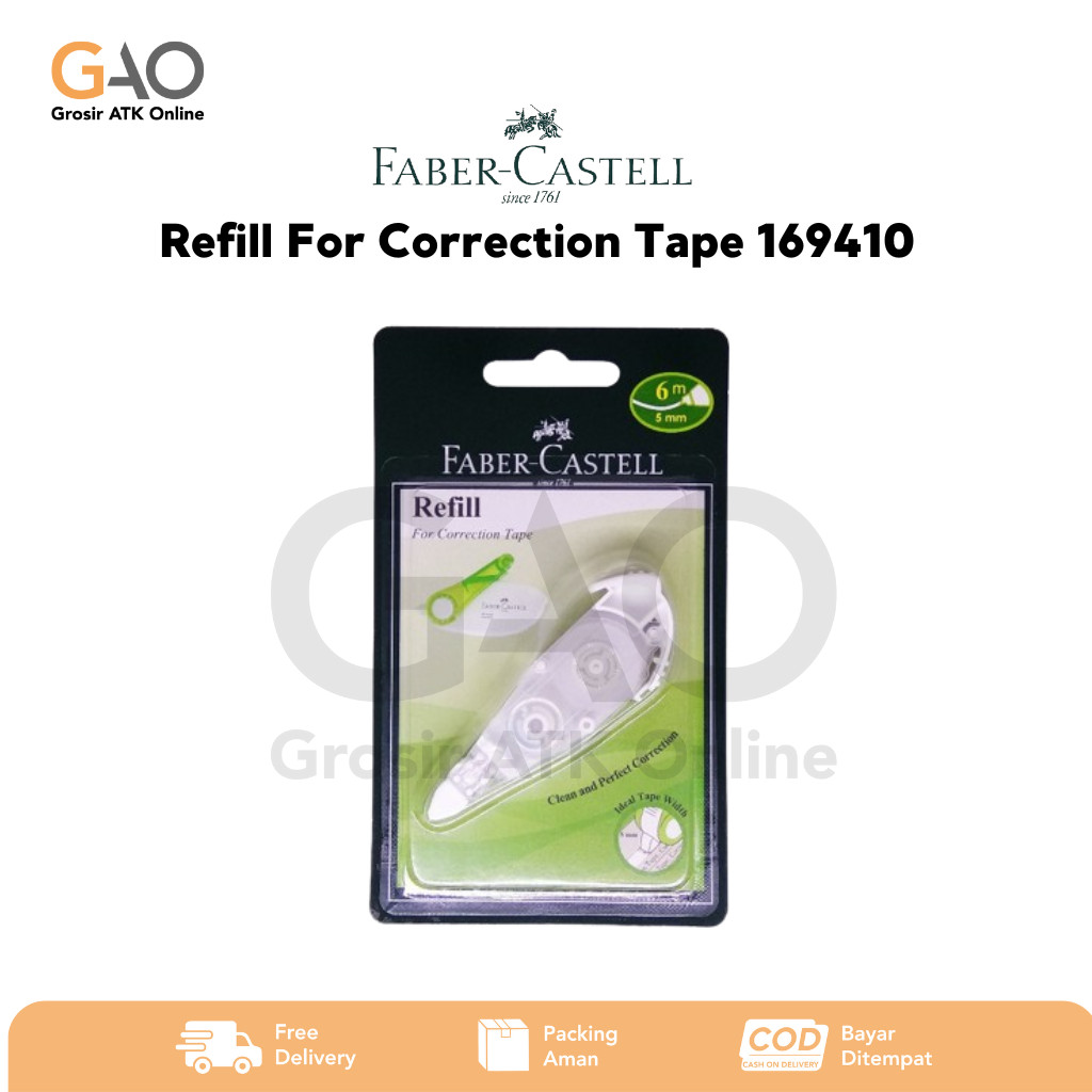 

Refill For Correction Tape Faber-Castell 5mm x 6m 169410