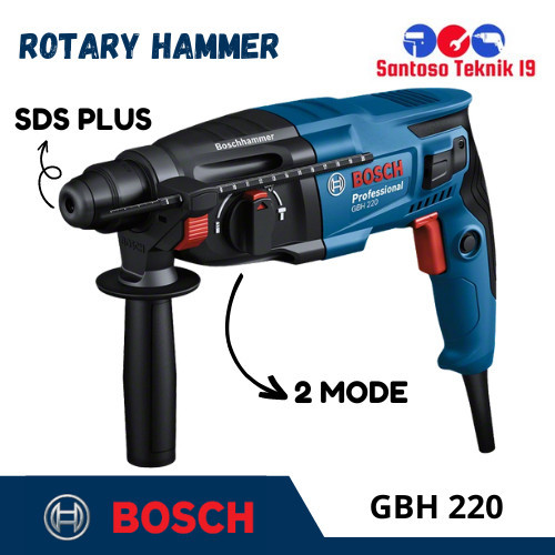 Bosch GBH 220 Mesin Bor Beton 22 mm Bor Rotary Hammer (2 Mode)