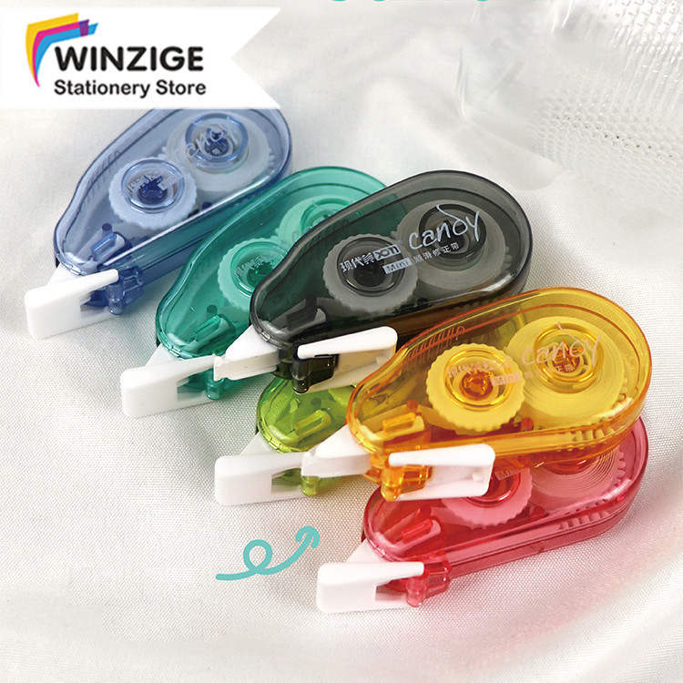 

Winzige Combo 6 Tip Ex Kertas Correction Tape Morandi Pastel Pita Koreksi Transparan Lucu Alat tulis