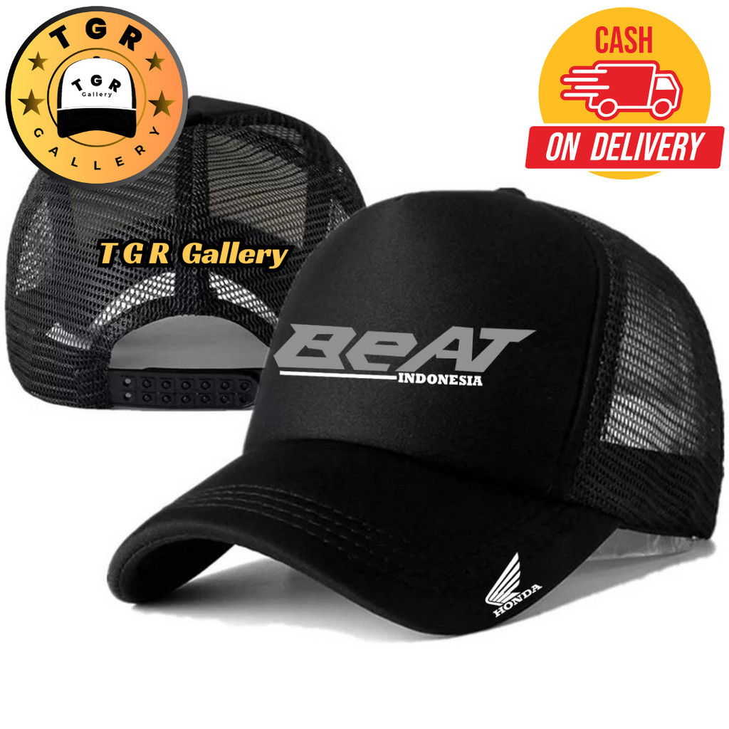 TGR Gallery Topi Trucker HONDA BEAT - Topi Distro HONDA BEAT Logo - Topi HONDA BEAT Premium - Topi P