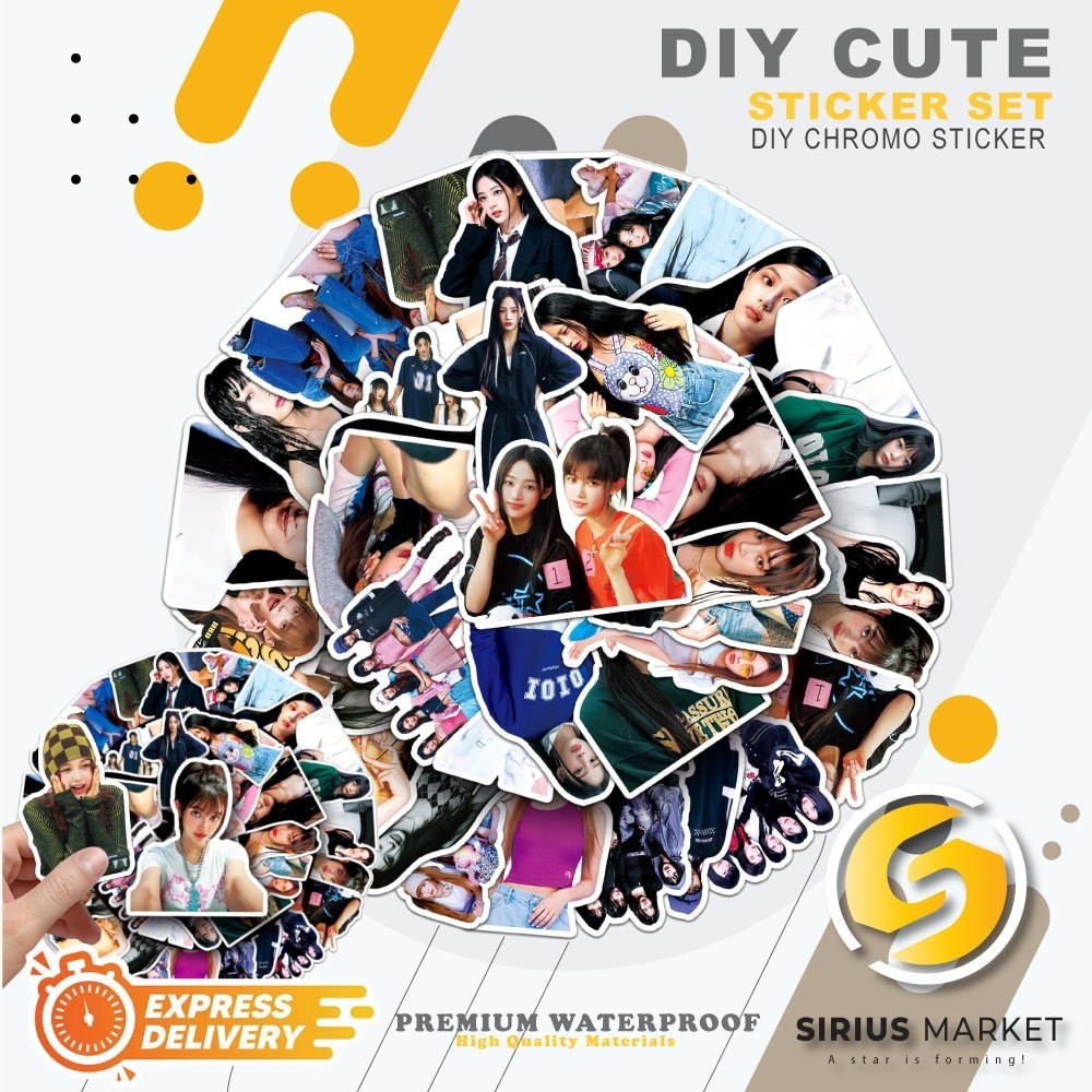 

45 PCS Sticker Series New Jeans Korean Celebrity Stickers Waterproof