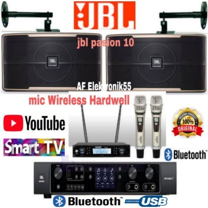 Paket Sound System Karaoke JBL Speaker Passion + Ampli JBL Ori