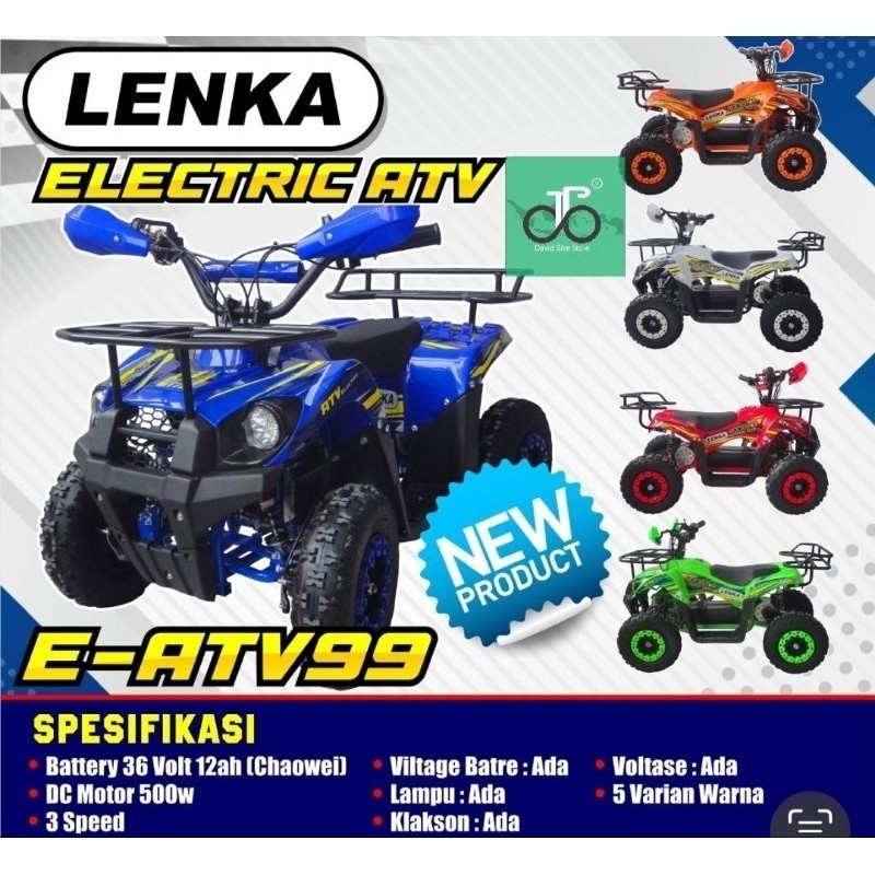ATV listrik Lenka E-ATV99 Terbaru (Lenka Electric ATV-99)