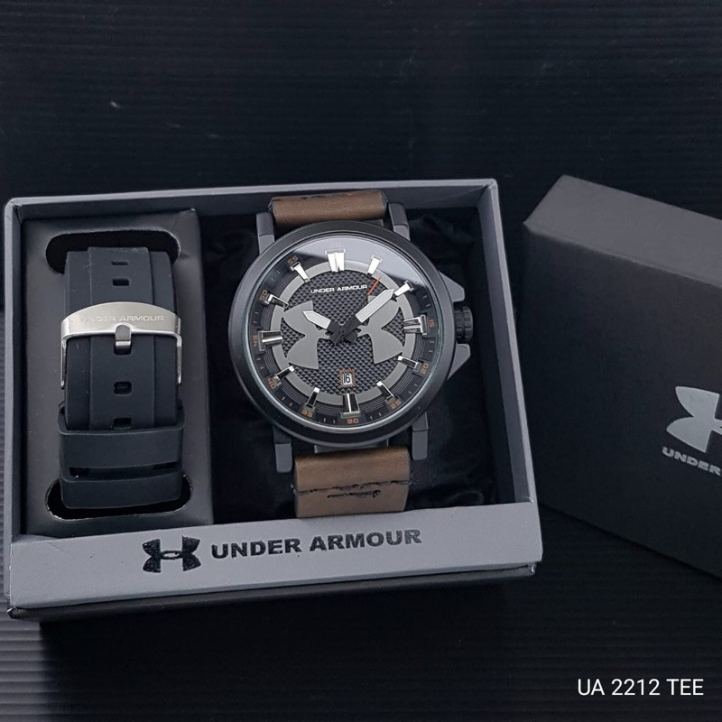 BEST SELLER - Jam tangan pria UA-FW Fitur tanggal aktif paket strap & box exclusive - FW