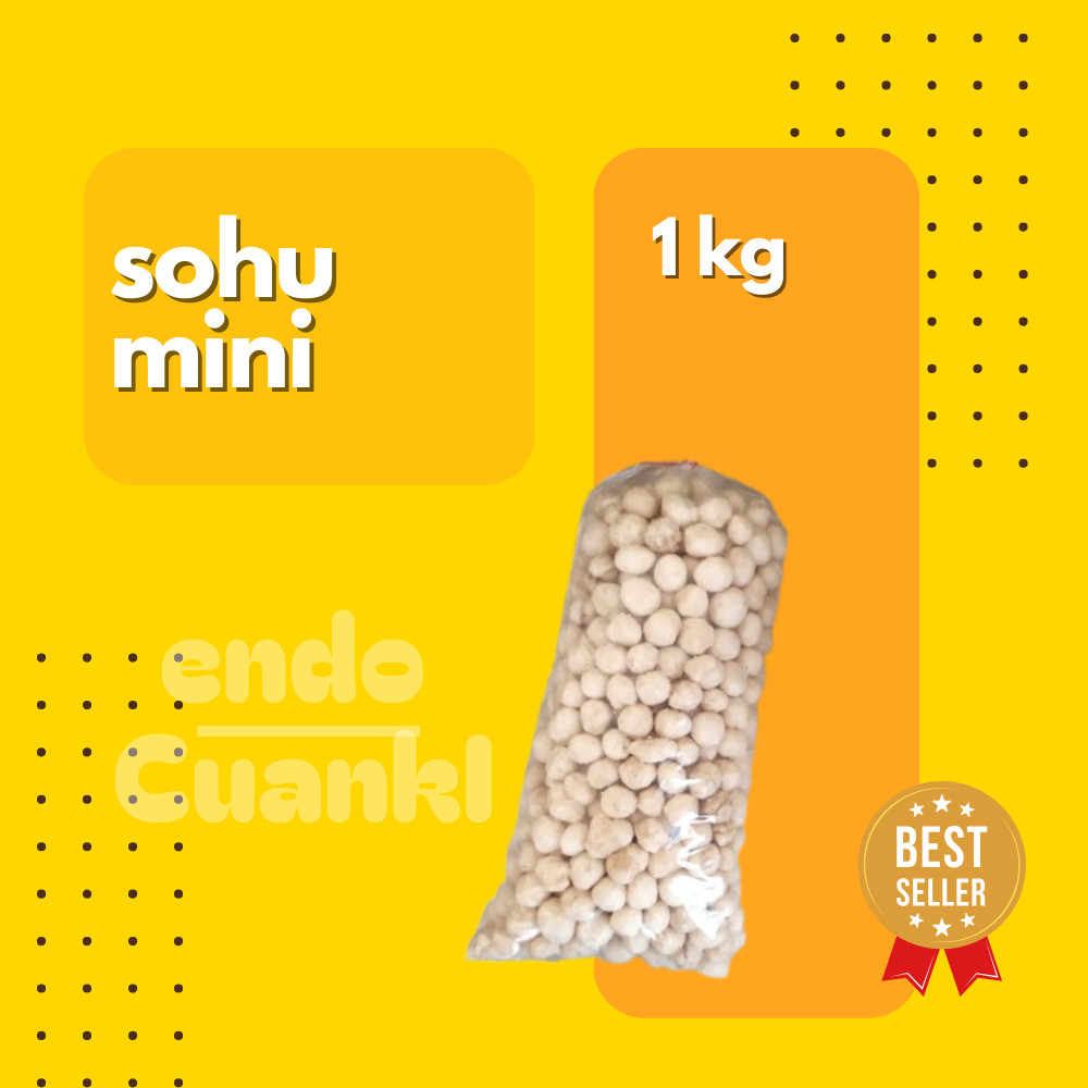 

1 KG SOHU MINI 1 BAL Cuanki Bulat untuk Topping Baso Aci Seblak