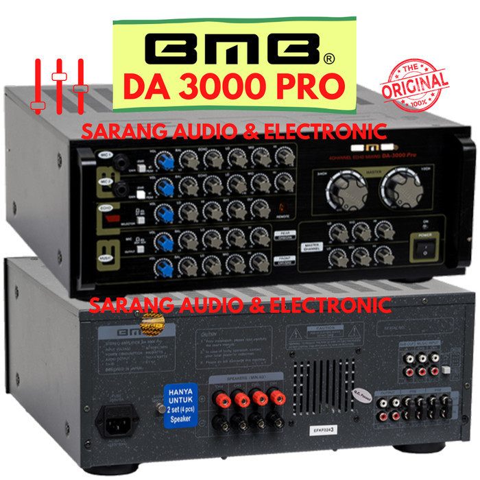 Ampli amplifier BMB DA3000PRO Original BMB DA 3000 PRO BT KARAOKE