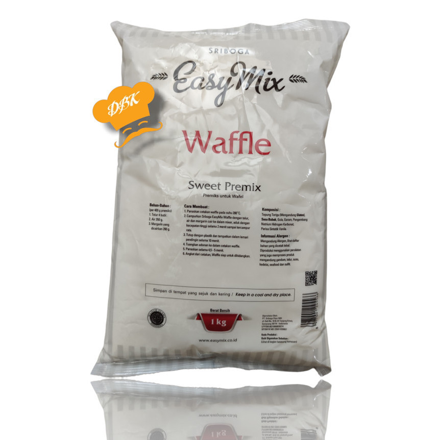 

Sriboga easymix waffle 1kg tepung premix