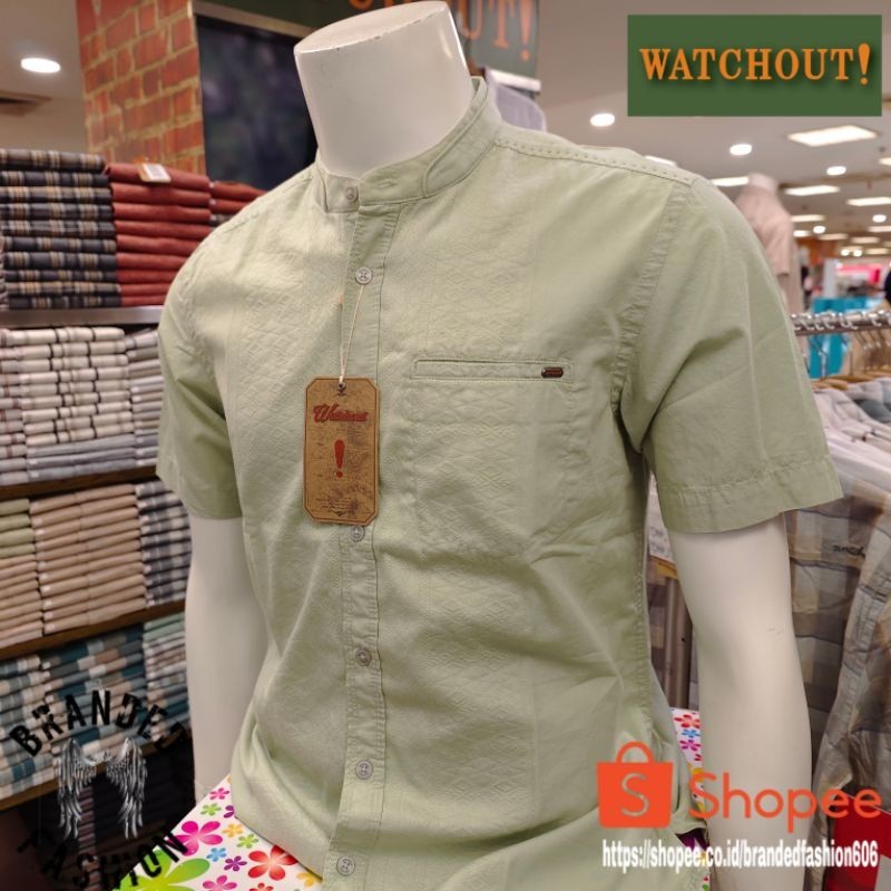 WATCHOUT CASUAL KEMEJA KOKO LENGAN PENDEK WS801700011 GREEN