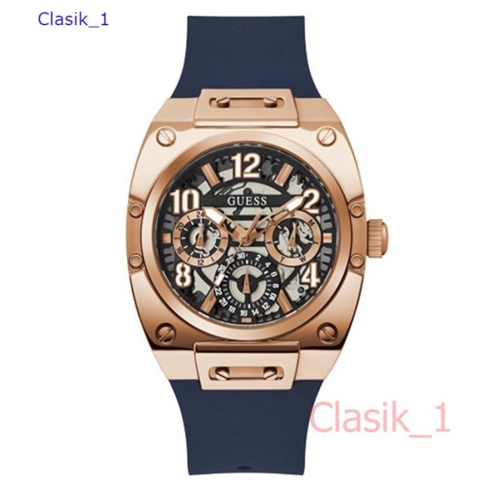 Original 100% GUESS GW0569G3  PRODIGY Jam Tangan Pria  Navy Silicone